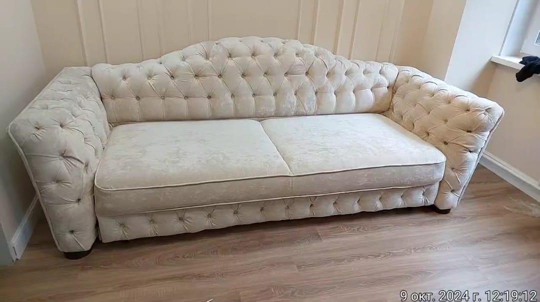 Замена обивки дивана на дому. Калачинск